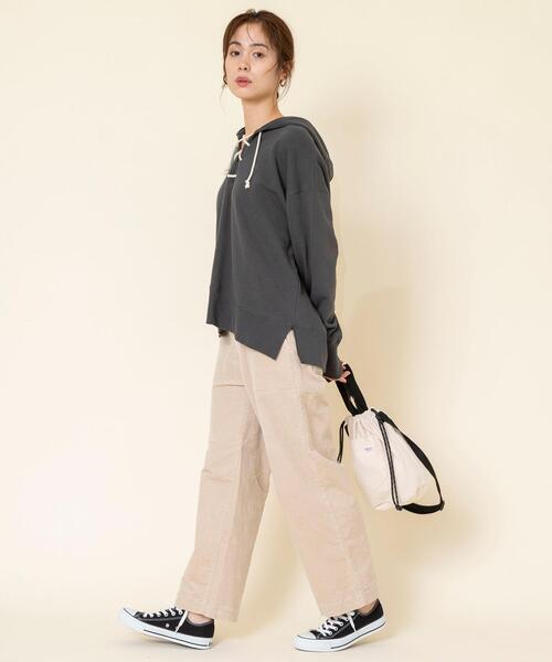 coen（コーエン）の「【WEB限定サイズ：XL】USAコットンコーデュロイセミワイドパンツ#（その他パンツ・レディース・ベージュ/ネイビー/ナチュラル/ブラック/ピンク/ケリー・X-LARGE/LARGE/SMALL/MEDIUM）」の13枚目の写真