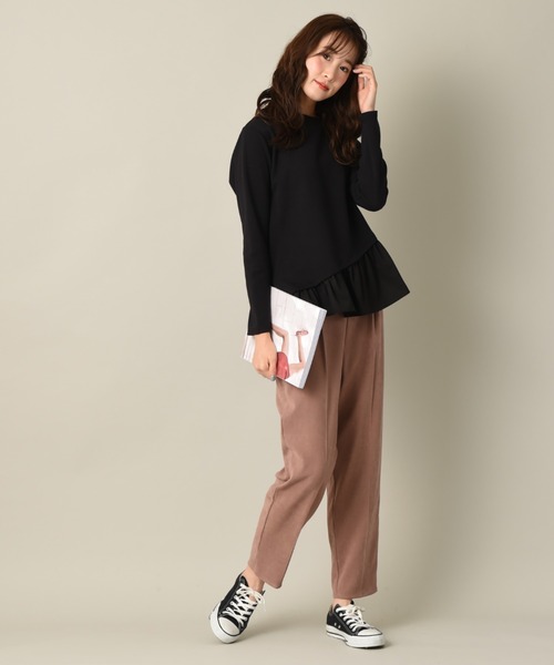 INTERPLANET(インタープラネット)の「サンディングテーパードパンツ(その他パンツ・レディース・オフホワイト/ブルー/ピンク・FREE)」の6枚目の写真