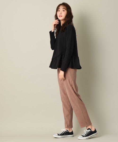 INTERPLANET(インタープラネット)の「サンディングテーパードパンツ(その他パンツ・レディース・オフホワイト/ブルー/ピンク・FREE)」の7枚目の写真