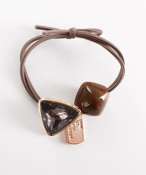 VIBGYOR Women（ヴィブジョー　ウィメン）の「【float】カラーストーン チャーム ヘアゴム（ヘアゴム・レディース・ブラック/ブラウン/グリーン/レッド/レッドパープル/グリーン系1・FREE）」の18枚目の写真