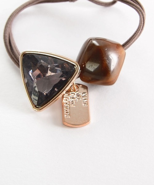 VIBGYOR Women（ヴィブジョー　ウィメン）の「【float】カラーストーン チャーム ヘアゴム（ヘアゴム・レディース・ブラック/ブラウン/グリーン/レッド/レッドパープル/グリーン系1・FREE）」の17枚目の写真