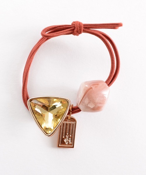 VIBGYOR Women（ヴィブジョー　ウィメン）の「【float】カラーストーン チャーム ヘアゴム（ヘアゴム・レディース・ブラック/ブラウン/グリーン/レッド/レッドパープル/グリーン系1・FREE）」の12枚目の写真