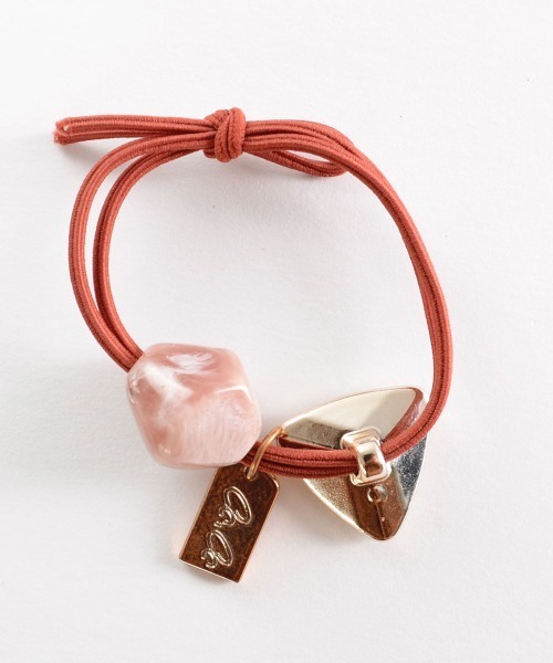 VIBGYOR Women（ヴィブジョー　ウィメン）の「【float】カラーストーン チャーム ヘアゴム（ヘアゴム・レディース・ブラック/ブラウン/グリーン/レッド/レッドパープル/グリーン系1・FREE）」の10枚目の写真