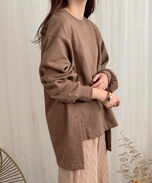 slowmelly | 【WEARISTA てら】サイドスリット裏毛プルオーバー(スウェット)