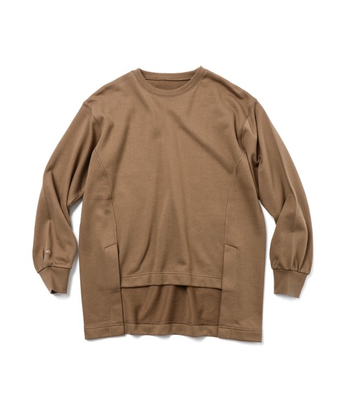 slowmelly（スローメリー）の「【WEARISTA てら】サイドスリット裏毛プルオーバー（スウェット・レディース・ベージュ/ブラウン/ピンク/モスグリーン・FREE）」の18枚目の写真