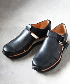 SAMI クロス サンダル 1.1cm BLACK（サンダル）｜PELLICO（ペリーコ