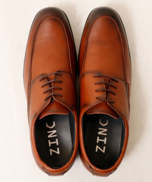 ZINC(ジンク)の「ZINC 本革軽量外羽根Uチップシューズ(ドレスシューズ・メンズ・ブラック/ブラウン・42/46/40/41/45/43/39/44)」の8枚目の写真