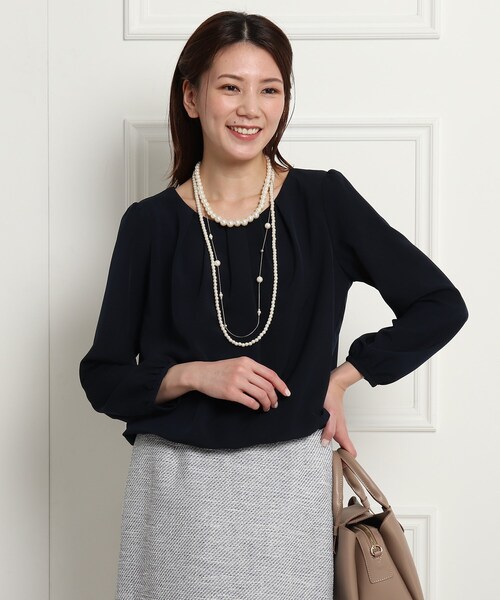 ママスーツ 入学式 Store スーツ 卒業式 Dessin デッサン のファッション Online スーツ 卒業式 ジョーゼットブラウス シャツ ブラウス スーツ 洗える S Lサイズあり 大勧め