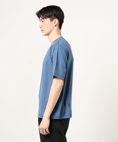DESCENTE PAUSE(デサントポーズ)の「メリノウールTシャツ / MERINO WOOL T-SHIRT(Tシャツ/カットソー・メンズ・ブラック/イエロー/ブルー・MEDIUM/X-LARGE/X-SMALL/LARGE/SMALL)」の5枚目の写真