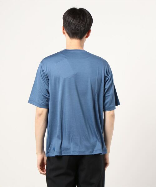 DESCENTE PAUSE(デサントポーズ)の「メリノウールTシャツ / MERINO WOOL T-SHIRT(Tシャツ/カットソー・メンズ・ブラック/イエロー/ブルー・MEDIUM/X-LARGE/X-SMALL/LARGE/SMALL)」の6枚目の写真