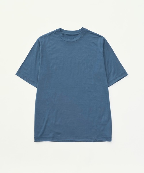 DESCENTE PAUSE(デサントポーズ)の「メリノウールTシャツ / MERINO WOOL T-SHIRT(Tシャツ/カットソー・メンズ・ブラック/イエロー/ブルー・MEDIUM/X-LARGE/X-SMALL/LARGE/SMALL)」の3枚目の写真