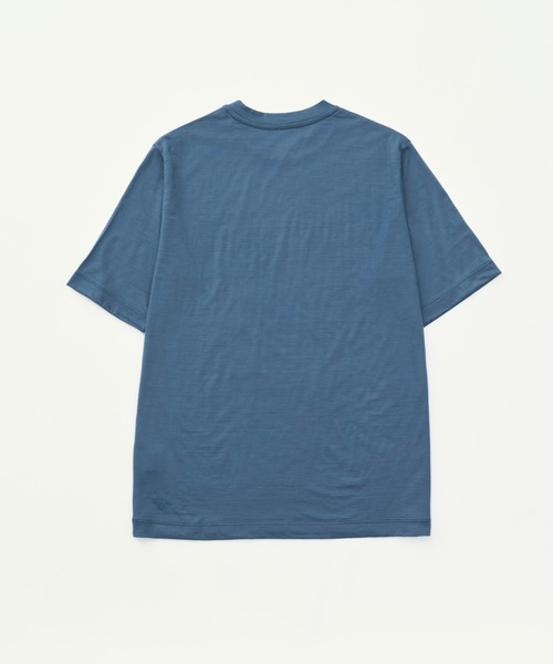 DESCENTE PAUSE(デサントポーズ)の「メリノウールTシャツ / MERINO WOOL T-SHIRT(Tシャツ/カットソー・メンズ・ブラック/イエロー/ブルー・MEDIUM/X-LARGE/X-SMALL/LARGE/SMALL)」の4枚目の写真
