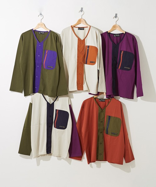 CUBE SUGAR（キューブシュガー）の「シルケット天竺UVカット加工ポケッタブルカーディガン（カーディガン/ボレロ・レディース・パープル/カーキ/オレンジ/マルチ/ナチュラル・M）」の9枚目の写真