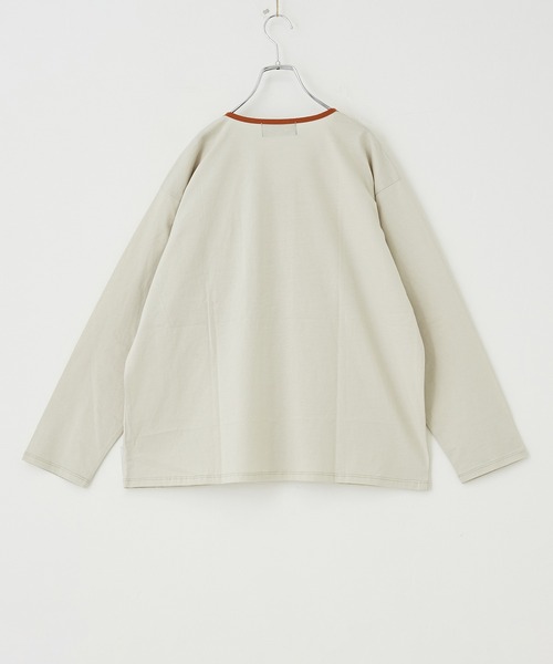 CUBE SUGAR（キューブシュガー）の「シルケット天竺UVカット加工ポケッタブルカーディガン（カーディガン/ボレロ・レディース・パープル/カーキ/オレンジ/マルチ/ナチュラル・M）」の11枚目の写真