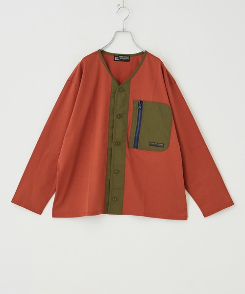 CUBE SUGAR（キューブシュガー）の「シルケット天竺UVカット加工ポケッタブルカーディガン（カーディガン/ボレロ・レディース・パープル/カーキ/オレンジ/マルチ/ナチュラル・M）」の13枚目の写真