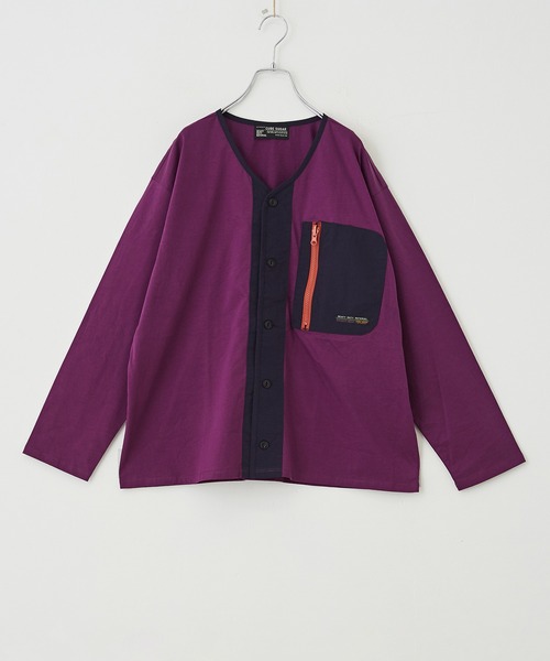 CUBE SUGAR（キューブシュガー）の「シルケット天竺UVカット加工ポケッタブルカーディガン（カーディガン/ボレロ・レディース・パープル/カーキ/オレンジ/マルチ/ナチュラル・M）」の17枚目の写真