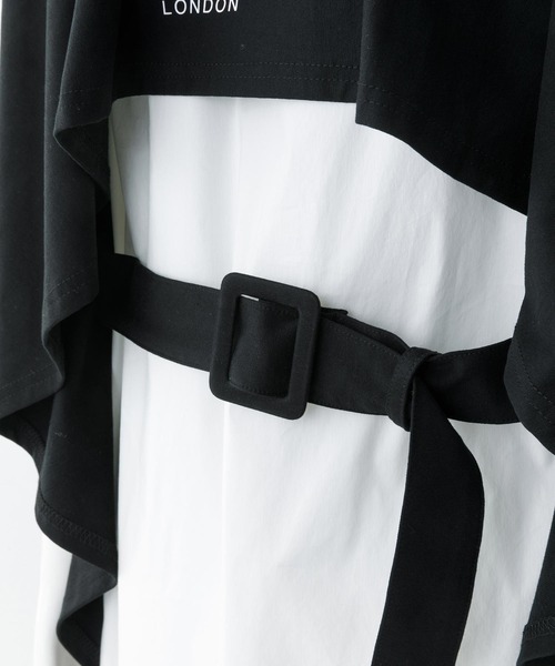 SILAS（サイラス）の「BACK LAYERED DRESS（ワンピース・レディース・ブラック/ベージュ・ONE SIZE）」の14枚目の写真