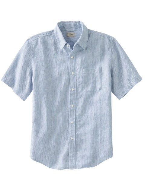 メンズ エル エル ビーン リネン シャツ 半袖 ストライプ ジャパン フィット シャツ ブラウス L L Bean エルエルビーン のファッション通販 Zozotown
