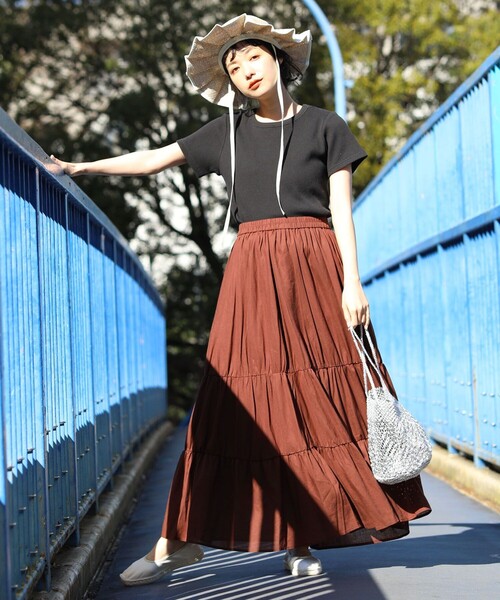 FREAK'S STORE（フリークスストア）の「ワッフルミニTシャツ（Tシャツ/カットソー・レディース・グリーン/レンガ/ホワイト/その他/ブラック・ﾌﾘ-）」の10枚目の写真