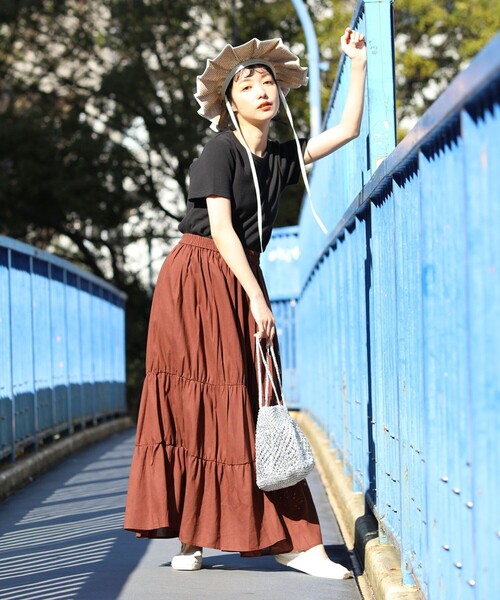 FREAK'S STORE（フリークスストア）の「ワッフルミニTシャツ（Tシャツ/カットソー・レディース・グリーン/レンガ/ホワイト/その他/ブラック・ﾌﾘ-）」の11枚目の写真