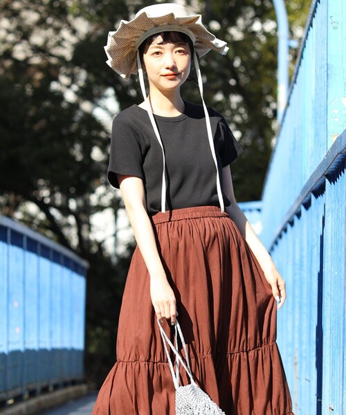 FREAK'S STORE（フリークスストア）の「ワッフルミニTシャツ（Tシャツ/カットソー・レディース・グリーン/レンガ/ホワイト/その他/ブラック・ﾌﾘ-）」の13枚目の写真