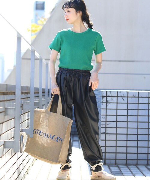 FREAK'S STORE（フリークスストア）の「ワッフルミニTシャツ（Tシャツ/カットソー・レディース・グリーン/レンガ/ホワイト/その他/ブラック・ﾌﾘ-）」の14枚目の写真