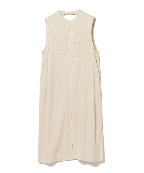 Ray BEAMS（レイビームス）の「Ray BEAMS / バックオープン ノースリーブ シャツワンピース（ワンピース・レディース・ナチュラル/イエロー系その他5・ONE SIZE）」の6枚目の写真