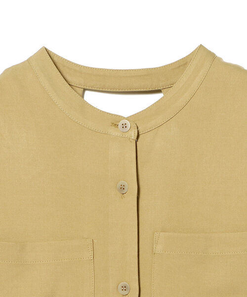 Ray BEAMS（レイビームス）の「Ray BEAMS / バックオープン ノースリーブ シャツワンピース（ワンピース・レディース・ナチュラル/イエロー系その他5・ONE SIZE）」の20枚目の写真