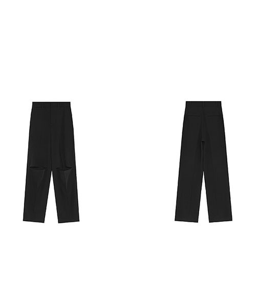 Fano Studios（ファノ ストゥディオズ）の「【Fano Studios】Cutting damaged high waist slacks FC21K029（スラックス・レディース・ブラック・L/S/M）」の12枚目の写真