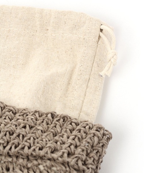 studio CLIP（スタディオクリップ）の「【キナリノ掲載商品】ペーパー透かし柄トートバッグ（かごバッグ・レディース・モカ/キャメル/グレー/レッド・FREE）」の21枚目の写真