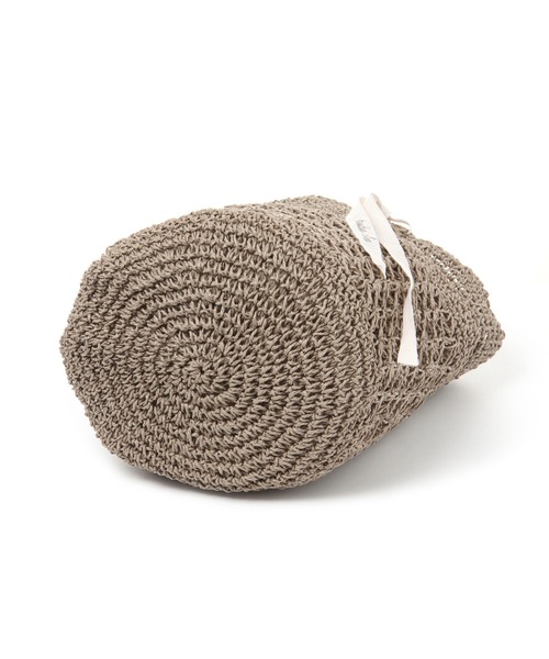 studio CLIP（スタディオクリップ）の「【キナリノ掲載商品】ペーパー透かし柄トートバッグ（かごバッグ・レディース・モカ/キャメル/グレー/レッド・FREE）」の8枚目の写真