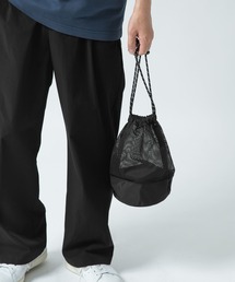 メッシュ ドロスト巾着バッグ