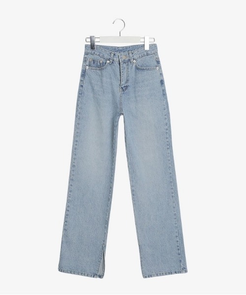 SONA（ソナ）の「SONYUNARA スリットストレートデニムパンツ（デニムパンツ・レディース・ブルー・SMALL/MEDIUM）」の8枚目の写真
