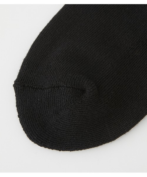 AZUL by moussy(アズールバイマウジー)の「MESSAGE & LINE CREW SOCKS/メッセージアンドラインクルーソックス(ソックス/靴下・メンズ・ホワイト/ブラック・FREE)」の6枚目の写真