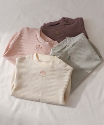 apres les cours（アプレレクール）の「モチーフリブボディスーツ（ロンパース）」