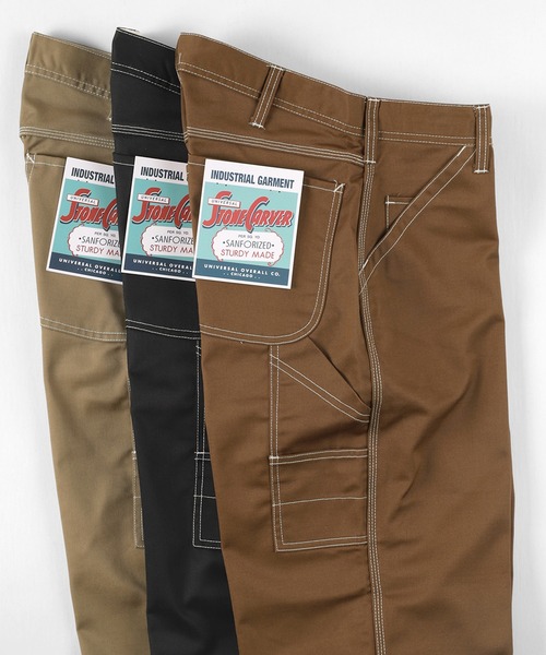 UNIVERSAL OVERALL(ユニバーサルオーバーオール)の「【UNIVERSAL OVERALL/ユニバーサルオーバーオール】 ペインターパンツ/ レギュラーフィット(チノパンツ・メンズ・アイボリー/ベージュ/ブラック/ライトブラウン/ネイビー・S/M/L)」の4枚目の写真