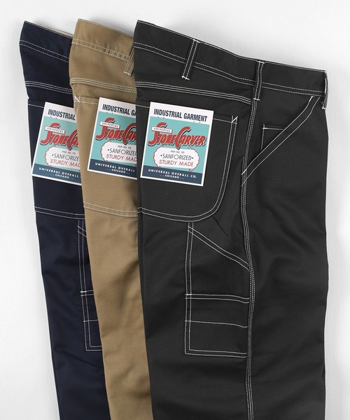 UNIVERSAL OVERALL(ユニバーサルオーバーオール)の「【UNIVERSAL OVERALL/ユニバーサルオーバーオール】 ペインターパンツ/ レギュラーフィット(チノパンツ・メンズ・アイボリー/ベージュ/ブラック/ライトブラウン/ネイビー・S/M/L)」の3枚目の写真