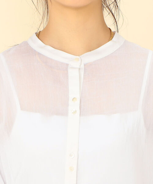 NOLLEY’S(ノーリーズ)の「◇【WEB限定】バルーン袖サイドリボンブラウス(シャツ/ブラウス・レディース・オフホワイト/ミント/ブラック・FREE)」の7枚目の写真