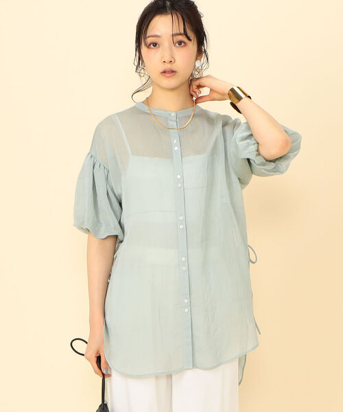 NOLLEY’S(ノーリーズ)の「◇【WEB限定】バルーン袖サイドリボンブラウス(シャツ/ブラウス・レディース・オフホワイト/ミント/ブラック・FREE)」の15枚目の写真