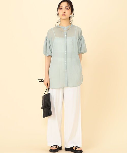 NOLLEY’S(ノーリーズ)の「◇【WEB限定】バルーン袖サイドリボンブラウス(シャツ/ブラウス・レディース・オフホワイト/ミント/ブラック・FREE)」の17枚目の写真