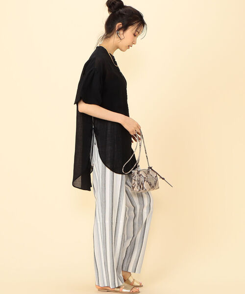 NOLLEY’S(ノーリーズ)の「◇【WEB限定】バルーン袖サイドリボンブラウス(シャツ/ブラウス・レディース・オフホワイト/ミント/ブラック・FREE)」の21枚目の写真