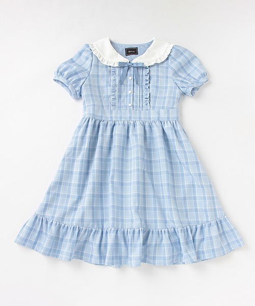 mezzo piano junior×LOVOTセーラーワンピース(サックス)！ mezzo piano junior×LOVOT セーラーワンピース(サックス