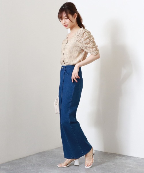 archives（アルシーヴ）の「【入荷禁止】【setupにも】前後2wayレースパワショルブラウス（シャツ/ブラウス・レディース・ブラック/ベージュ/アイボリー・MEDIUM）」の15枚目の写真