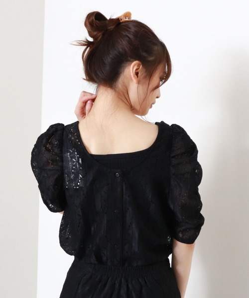 archives（アルシーヴ）の「【入荷禁止】【setupにも】前後2wayレースパワショルブラウス（シャツ/ブラウス・レディース・ブラック/ベージュ/アイボリー・MEDIUM）」の13枚目の写真