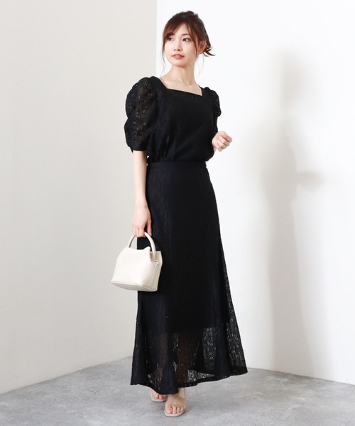 archives（アルシーヴ）の「【入荷禁止】【setupにも】前後2wayレースパワショルブラウス（シャツ/ブラウス・レディース・ブラック/ベージュ/アイボリー・MEDIUM）」の11枚目の写真