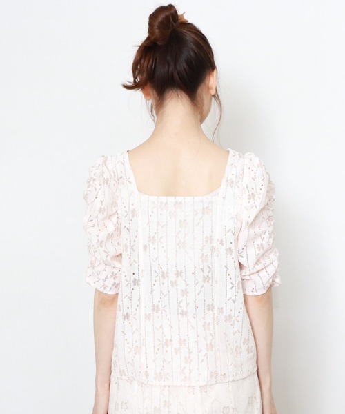 archives（アルシーヴ）の「【入荷禁止】【setupにも】前後2wayレースパワショルブラウス（シャツ/ブラウス・レディース・ブラック/ベージュ/アイボリー・MEDIUM）」の9枚目の写真