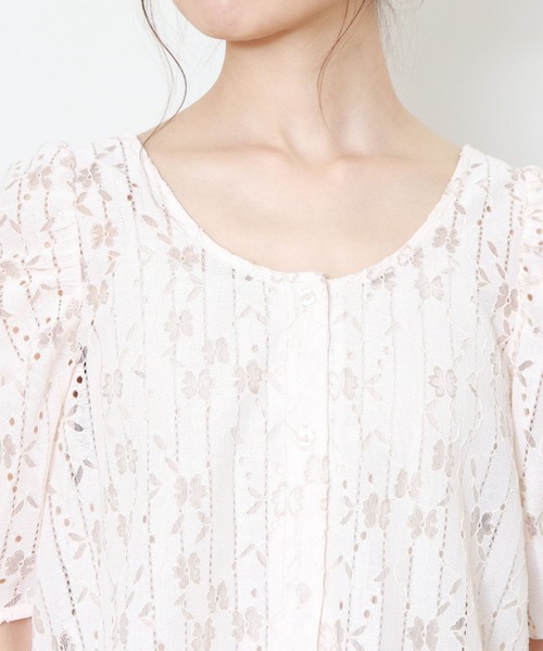 archives（アルシーヴ）の「【入荷禁止】【setupにも】前後2wayレースパワショルブラウス（シャツ/ブラウス・レディース・ブラック/ベージュ/アイボリー・MEDIUM）」の18枚目の写真