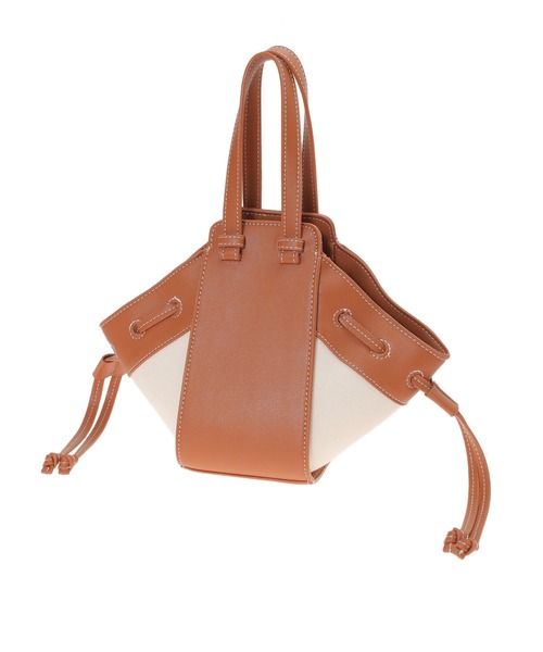 fifth(フィフス)の「キャンバスコンビ2wayバッグ(ハンドバッグ・レディース・ホワイト/キャメル・FREE)」の4枚目の写真