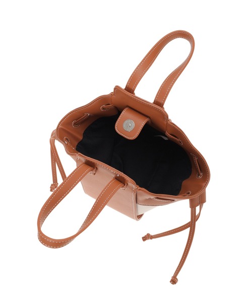 fifth(フィフス)の「キャンバスコンビ2wayバッグ(ハンドバッグ・レディース・ホワイト/キャメル・FREE)」の8枚目の写真