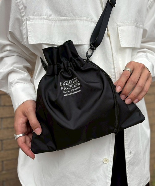 セール】【FREDRIK PACKERS】210D PINION SHOULDER S 巾着ショルダー